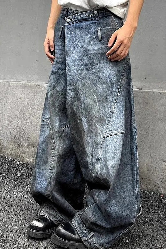 Retro Y2K High Waist Wide Leg Jeans image 2