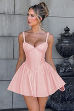Waist-Cinched Cami Bow Party Dress image 6