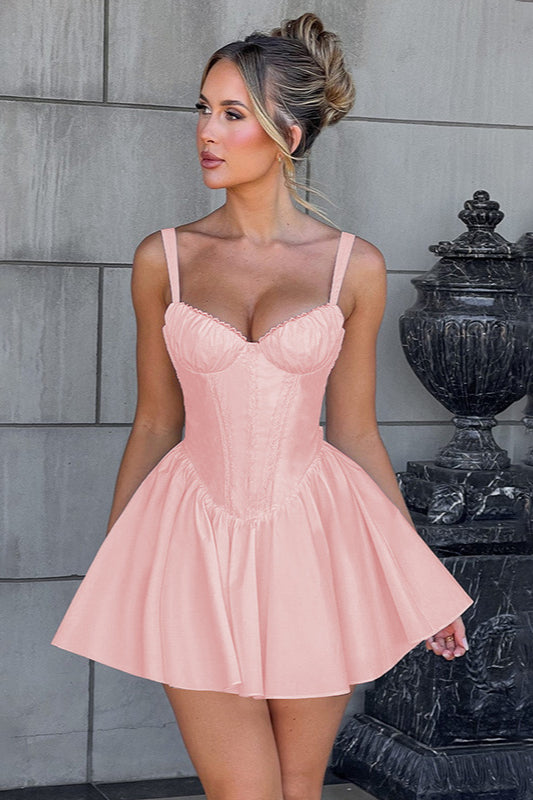 Waist-Cinched Cami Bow Party Dress image 6