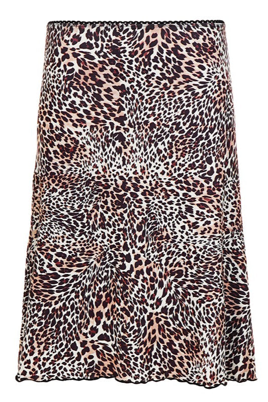 Low Waist Leopard Mesh Midi Skirt image 6