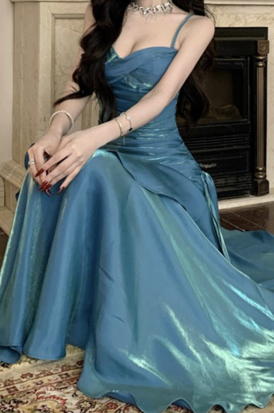 Satin Ruffle Trim Party Dress image 3