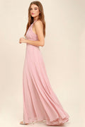 Chiffon Halter Ruched Gown Formal Dress image 1