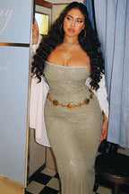 Sequin Strappy Party Dress image 7