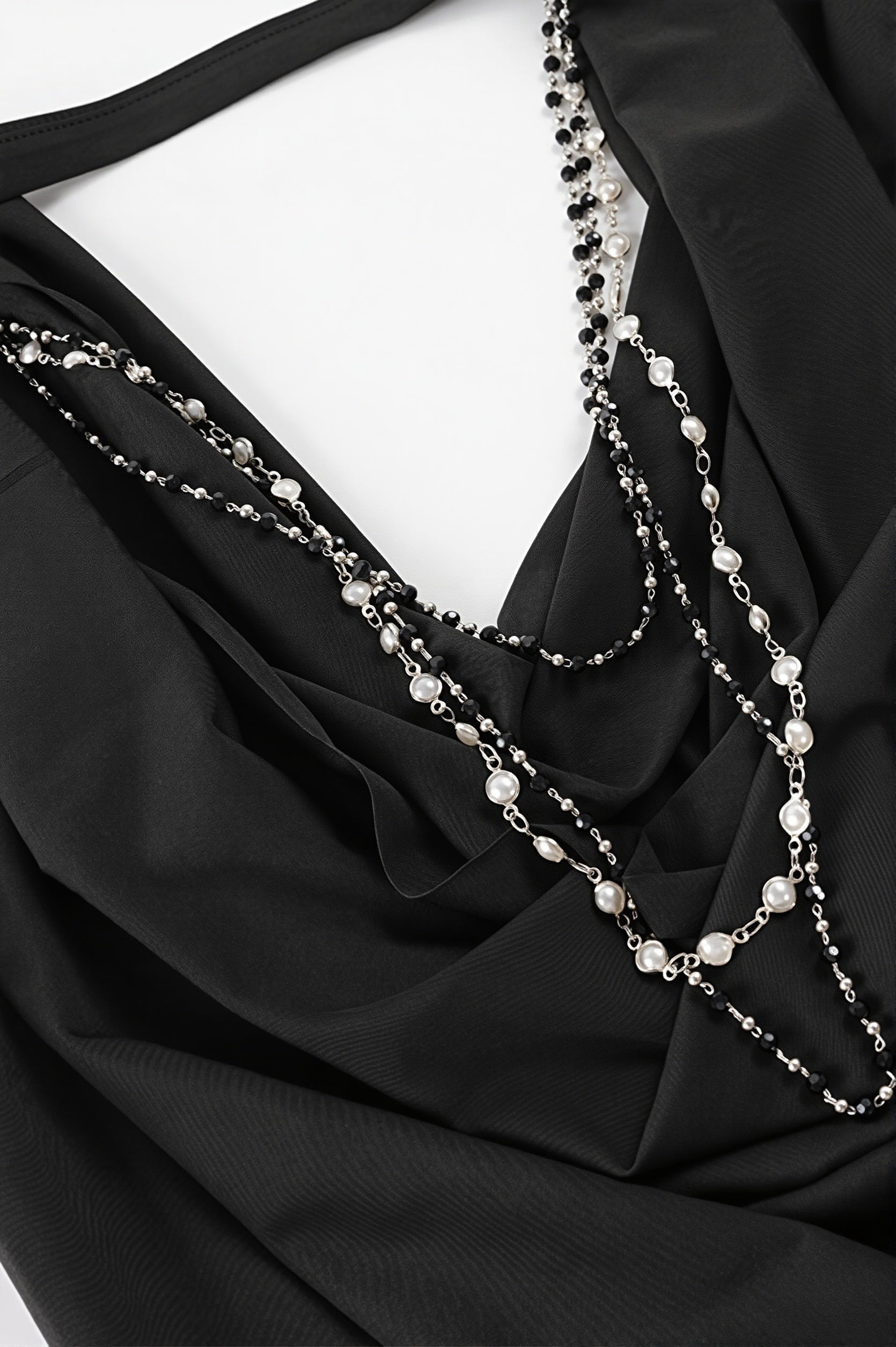 Cowl Neck Chain Detail Backless Tank Top image 6