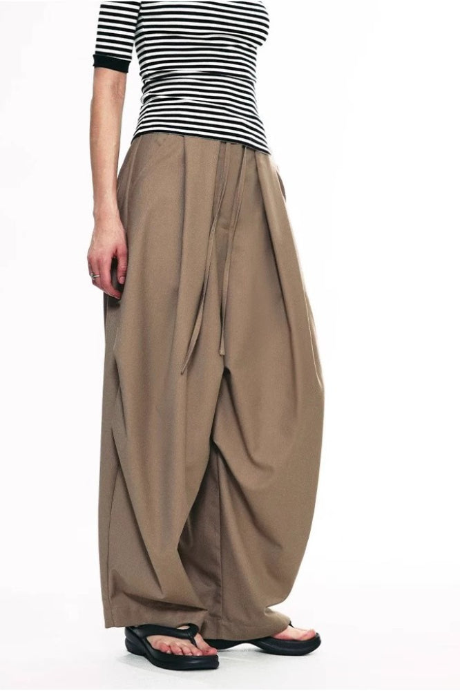 Vintage Wide-Leg Flowing Pants image 3