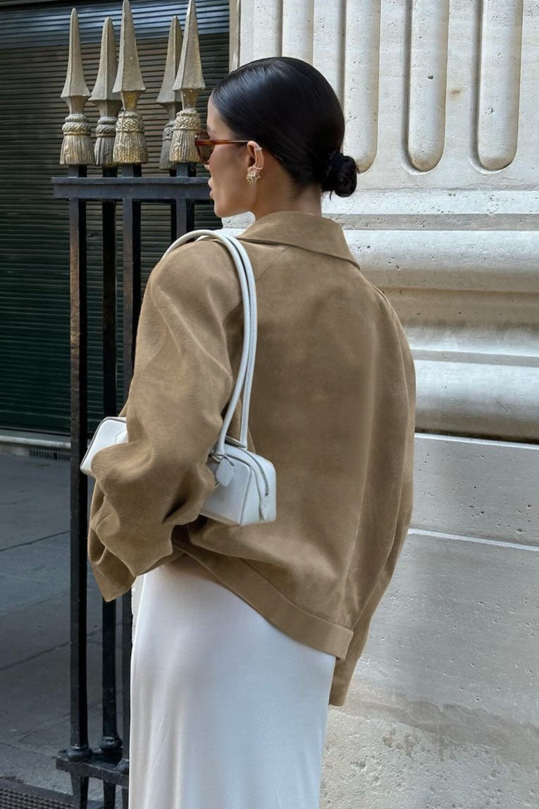 Vintage Suede Relaxed Fit Jacket image 3
