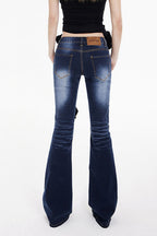 Low Waist Long Flare Jeans image 9