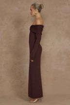 Elegant Off Shoulder Knit Sweater Dress image 4
