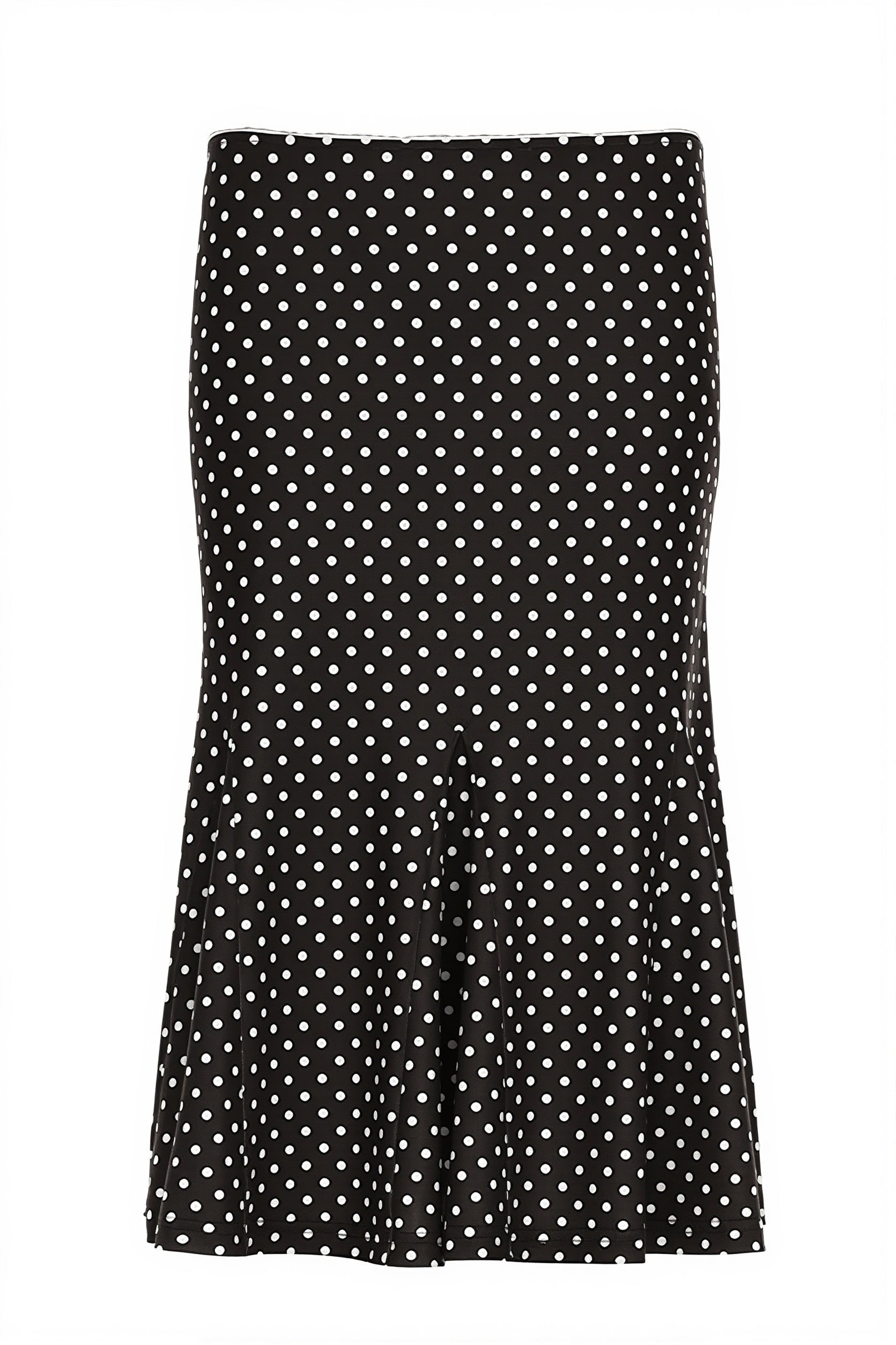 Sexy Polka Dot Ruffle Trim Bodycon Midi Skirt image 5