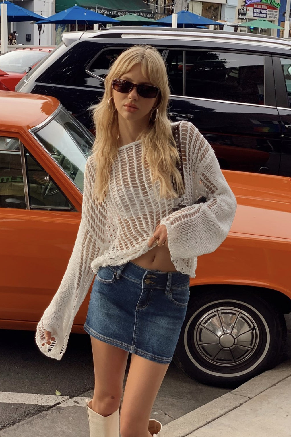 Crochet Hollow Out Vacation Cover Up image 2