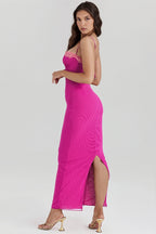 Lace Trim Wrap Cami Maxi Dress image 8