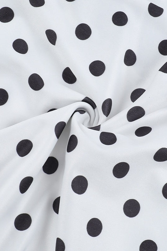 Polka Dot Sleeveless Bodycon Mermaid Maxi Dress image 5