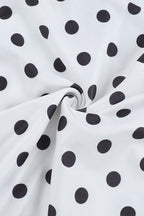 Polka Dot Sleeveless Bodycon Mermaid Maxi Dress image 5