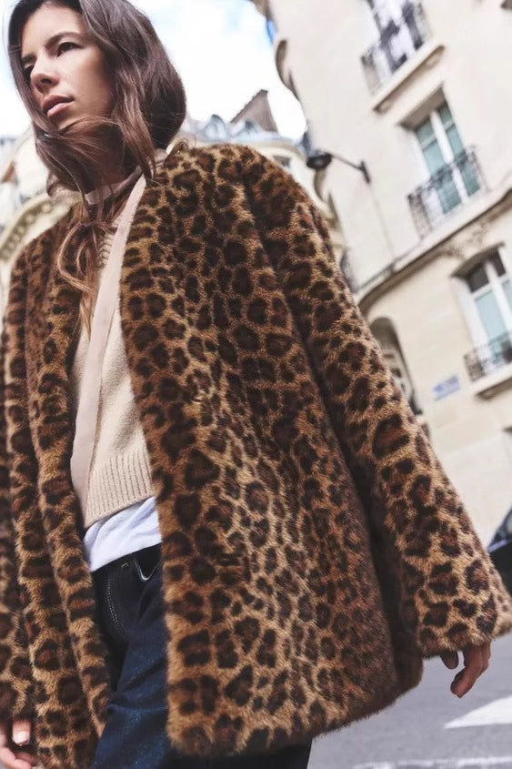 Sexy Animal Faux Fur Coat image 3