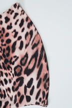 Sexy Leopard Deep V Lace Patch Halter Top image 8