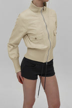 Utility Belted Stand Collar Jacket image 3
