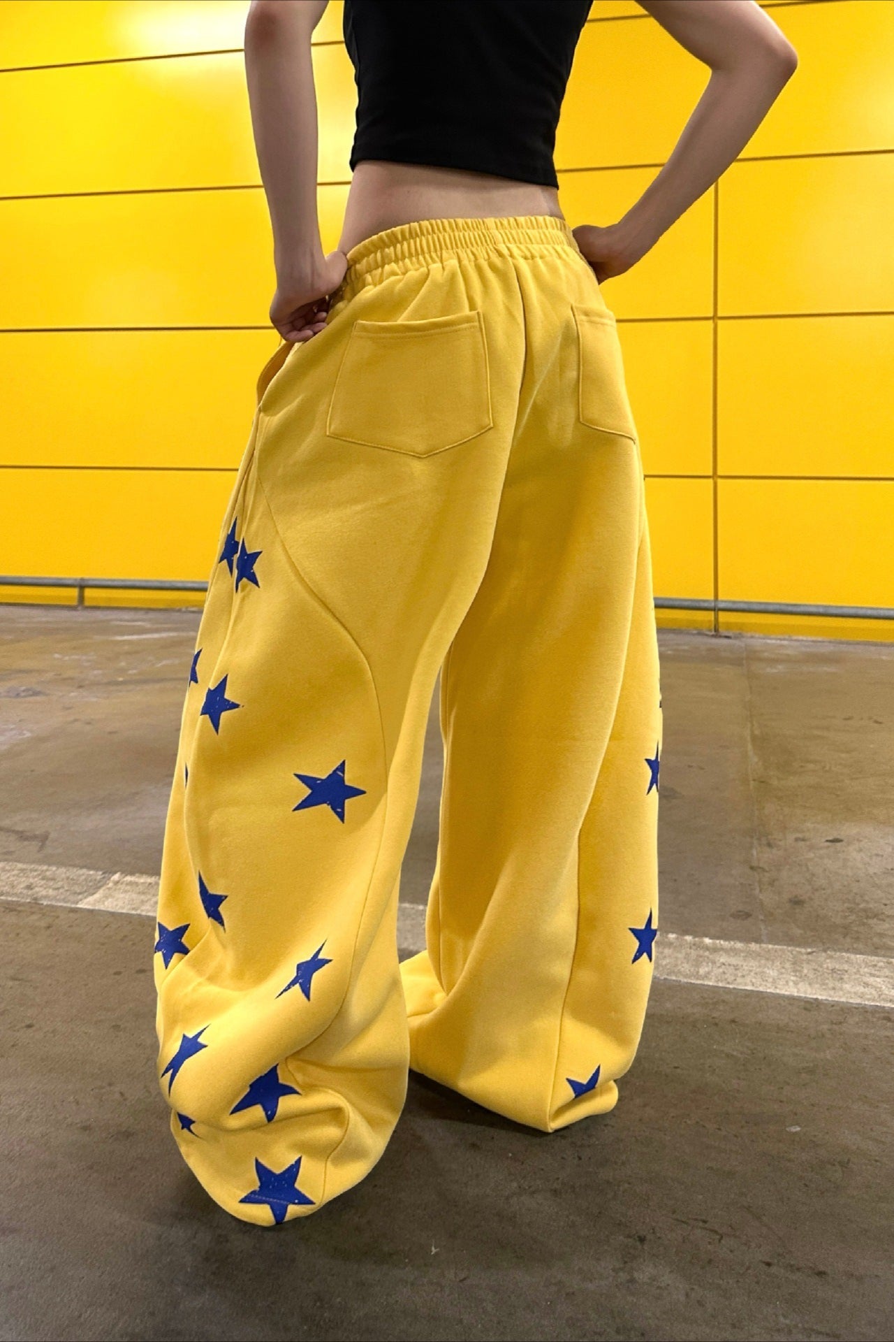 Vintage Colorblock Star Printed Sporty Pants image 3
