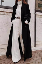 Solid Wool Blend Longline Coat image 1
