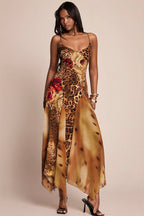 Mesh Splicing Cami Wild Maxi Dress image 1