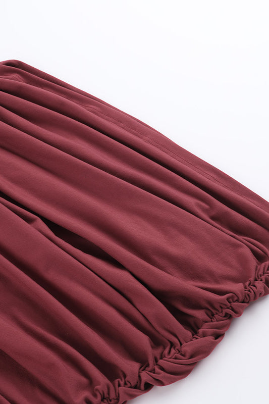 Asymmetrical Ruched Off-Shoulder Bodycon Party Dress image 13