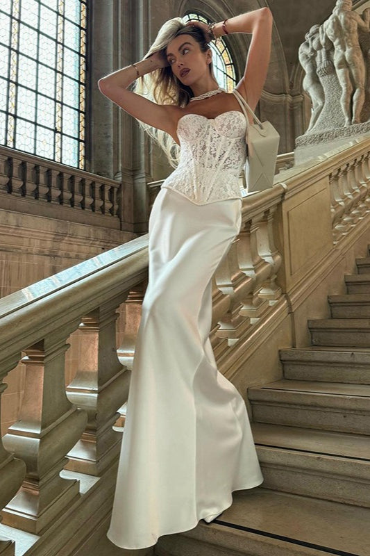 Lace Bustier Bodycon Formal Dress image 1