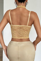 Sexy Mesh Lace Halter Corset Cami Top image 3