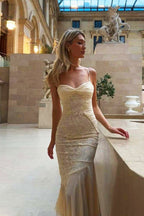 Lace Ruffle Slip Maxi Formal Dress image 5