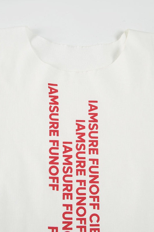 Casual Street Sexy Letter Print Minimalist T-shirt image 5