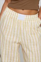 Colorblock Striped Wide-Leg Relaxed Pants image 10