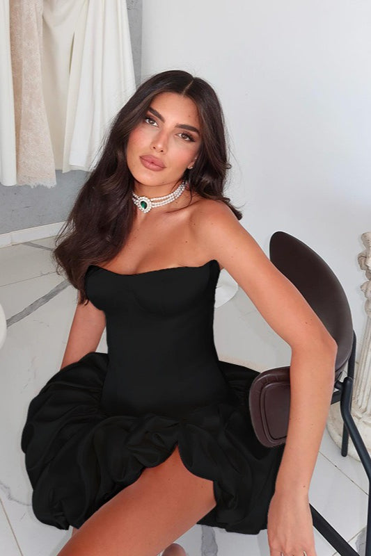 Sexy Slim Strapless Ruched Party Dress image 5