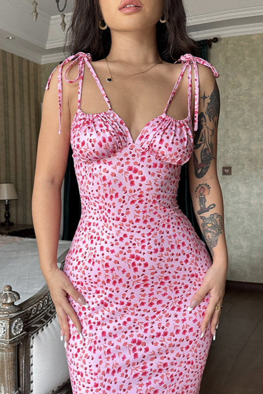 Circle Skirt Slip Floral Dress image 4