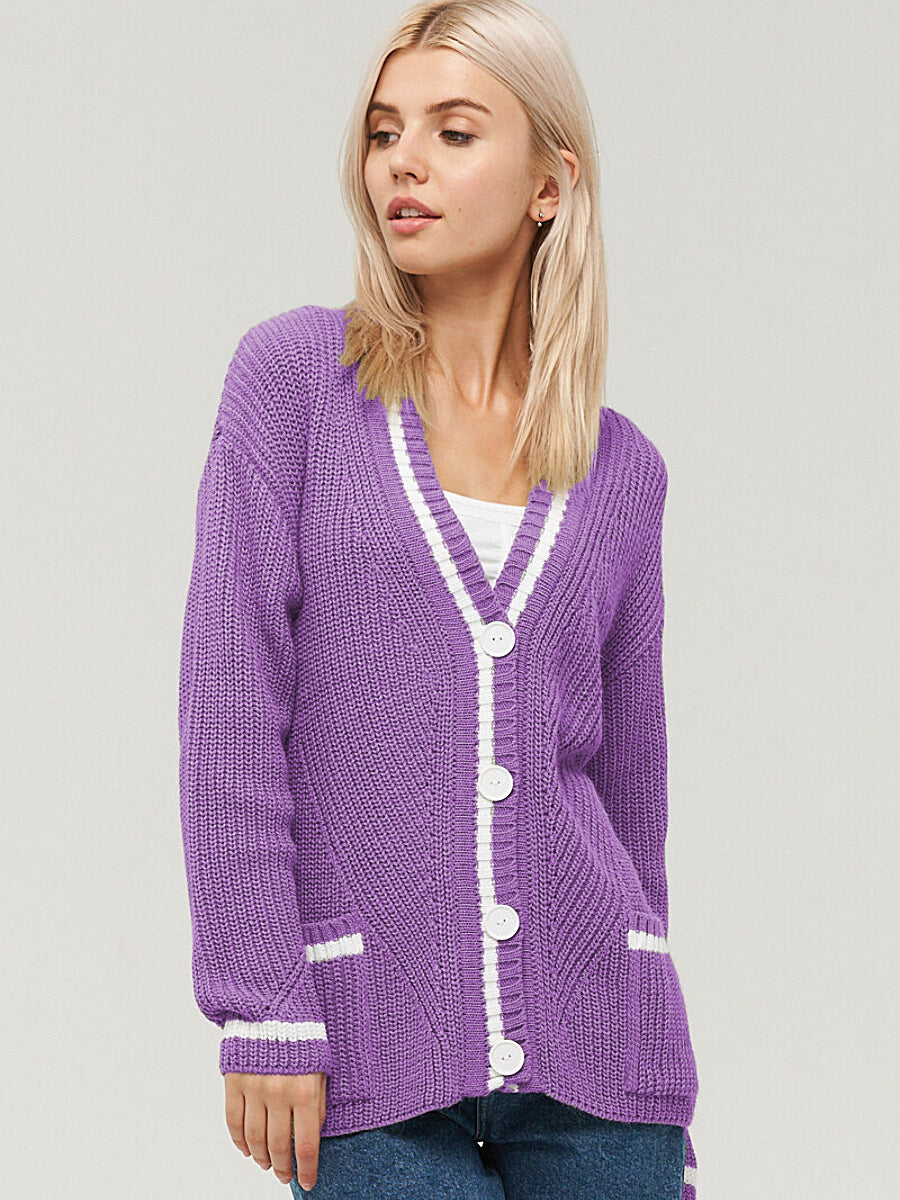 Colorblock Knit Cardigan image 10