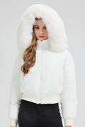 Short Waist Slim Puffer Coat image 5