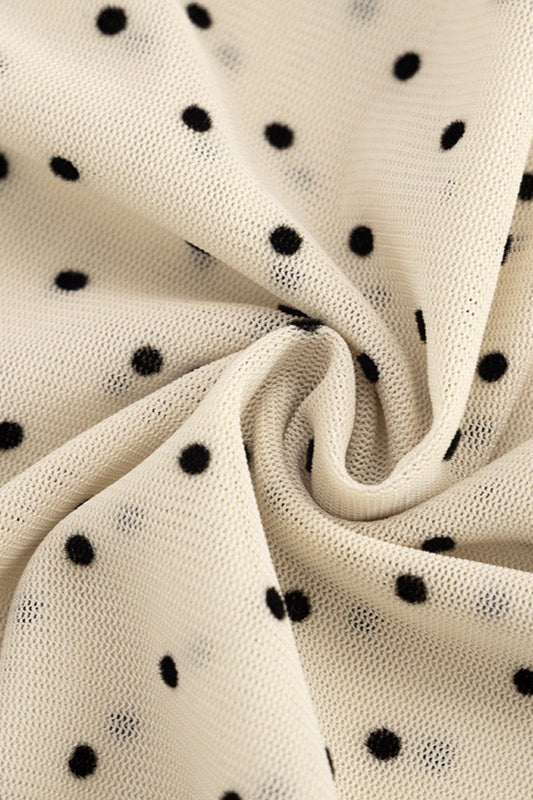 Sexy Polka Dot Mesh Sheer High Waist Skirt image 10