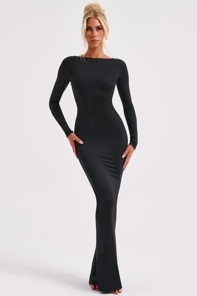 Long Sleeve Backless Bodycon Formal Dress image 14