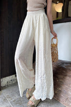 Hollow Out Lace Wide Leg Summer Pants image 8