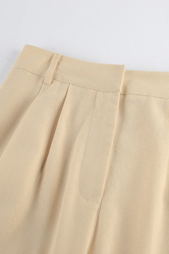 One Shoulder Asymmetric Tie Top High Waist Pants Two Piece Set image 7