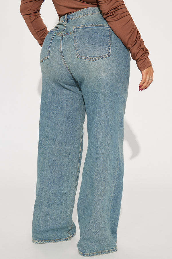 Embroidered Stretch Wide Leg Jean image 5