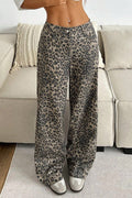 Sexy Leopard Print Wide Leg Pants image 1