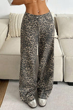 Sexy Leopard Print Wide Leg Pants image 1