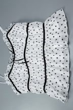 Polka Dot Mesh Low Cut Sexy Cami Top image 5