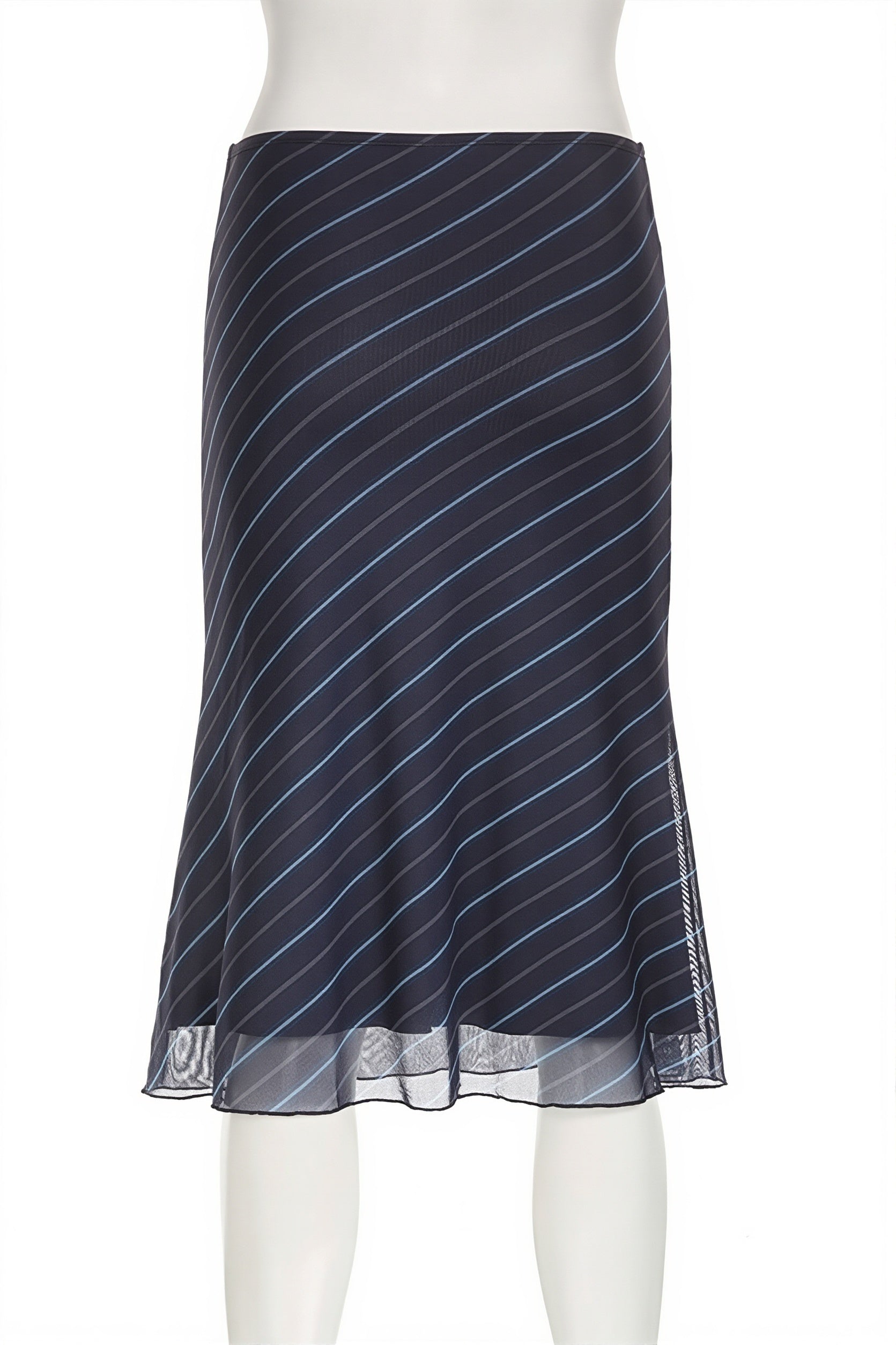 Casual Striped Double Mesh Skirt image 5