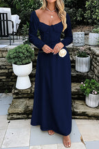 Solid Long Sleeve Party Dress image 12