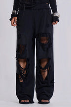 Street Style Loose Ripped Pants image 5