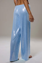 Sequined Wide Leg Casual Pants image 8