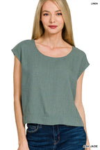 Eloise Linen Top styled for Avrienne