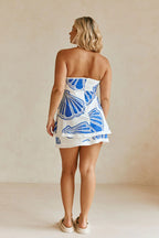 Bandeau Printed Loose Sleeveless Skirt Set image 6
