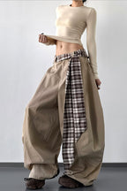 Vintage Layered Wide-Leg Palazzo Pants image 3