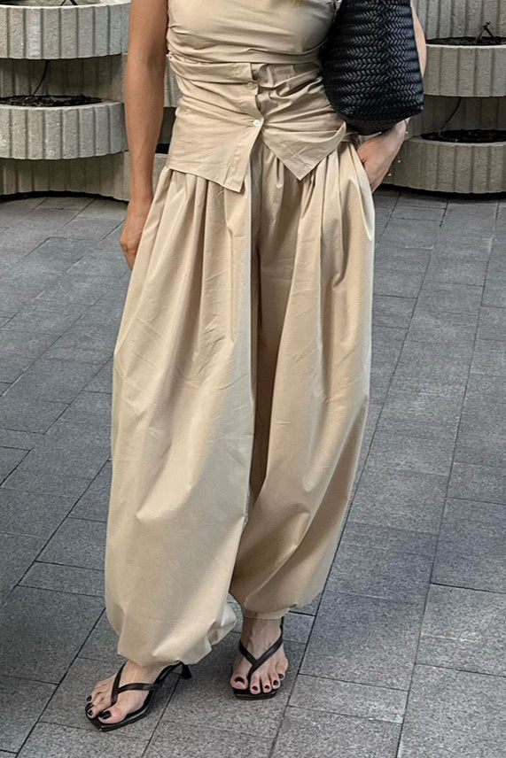 Street Fashion Cotton Lantern Loose Casual Pants image 8