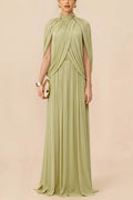 Elegant Cross Ruffle Maxi Dress image 1